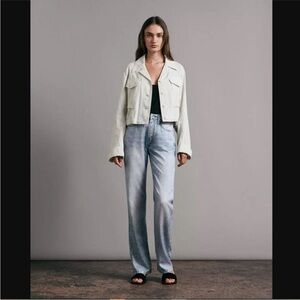 RAG & BONE Women's Alex Miramar Liquid
High-Rise Straight Jeans Size 28 in Luna